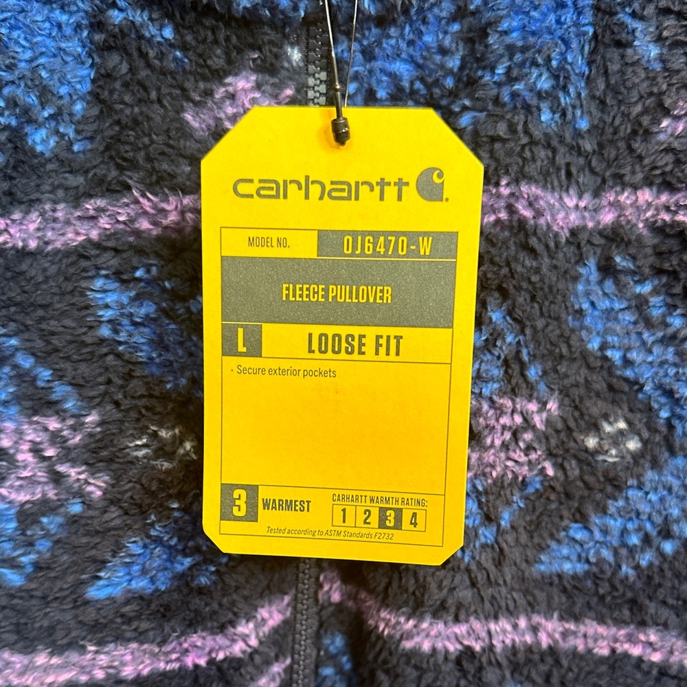 Carhartt Women’s Plus Blue & Purple Patterned Jacket size 2X - Picture 2 of 7